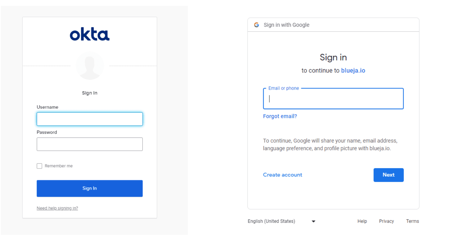OKTA login