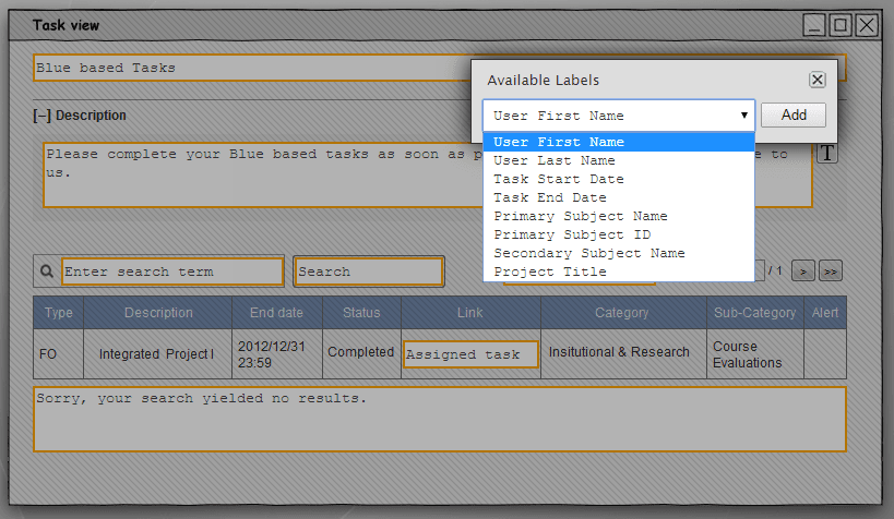 Setup the task view