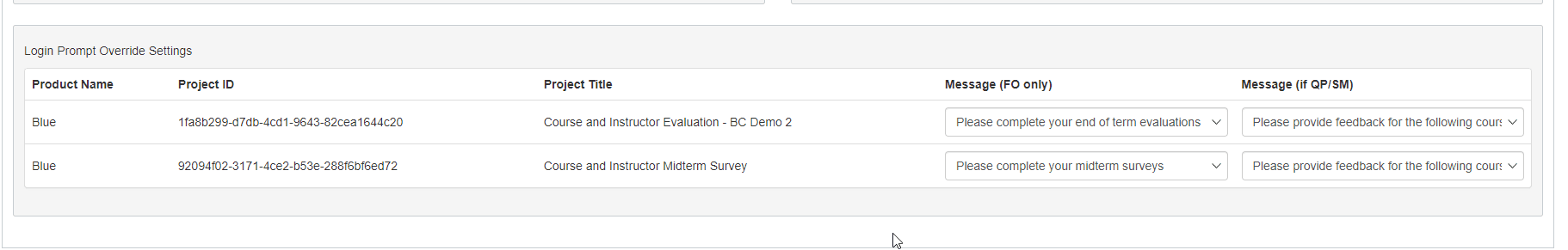 Canvas login prompt override settings
