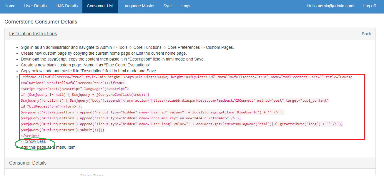 iFrame code