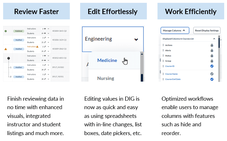 DIG 3 features