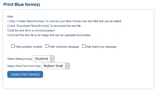 edit form for public survey