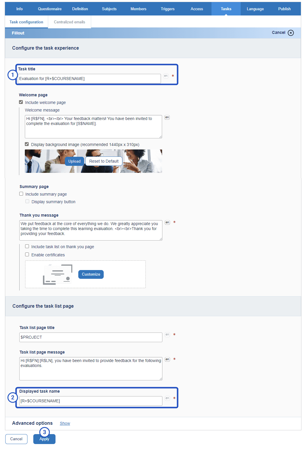 filout xlisted settings