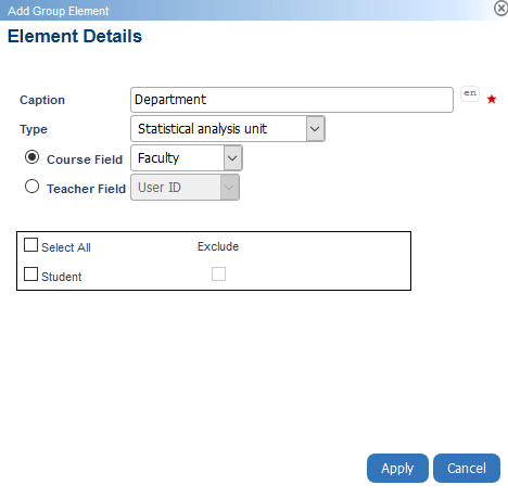 Statistical analysis unit