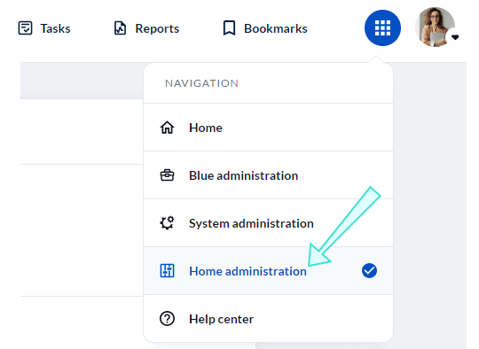 Desktop view menu icon