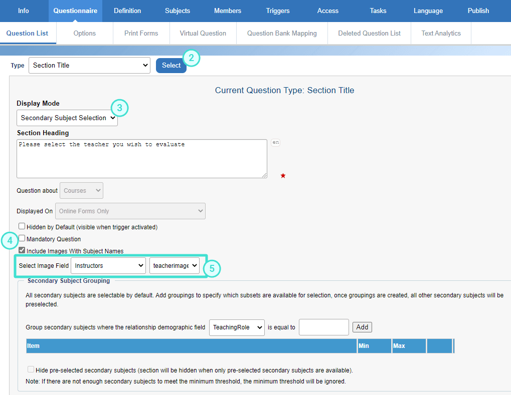 Add a Question Block to a Report