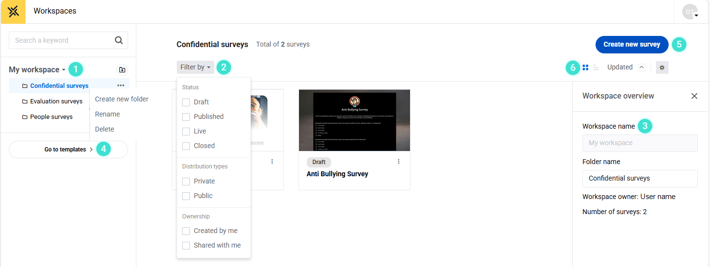 my-workspace-manage-surveys-folders-views.png