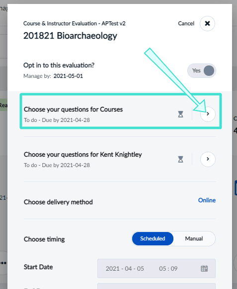 Choose your questions
