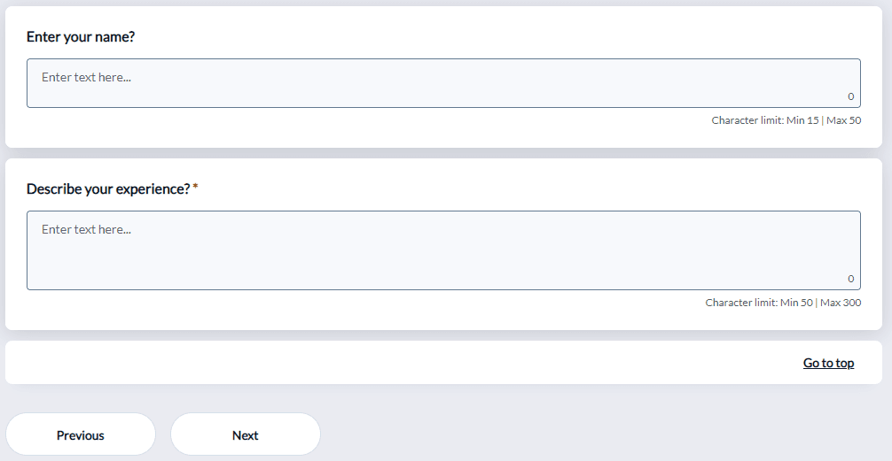 question bank comment samples