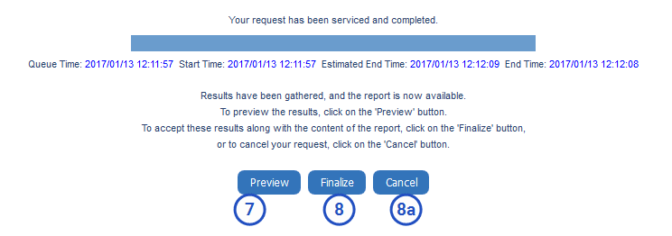 Preview report publishing