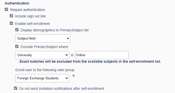 self-enrollment