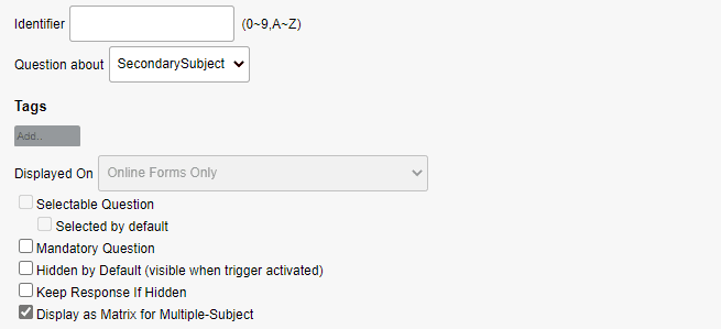 secondary subjects together upper options