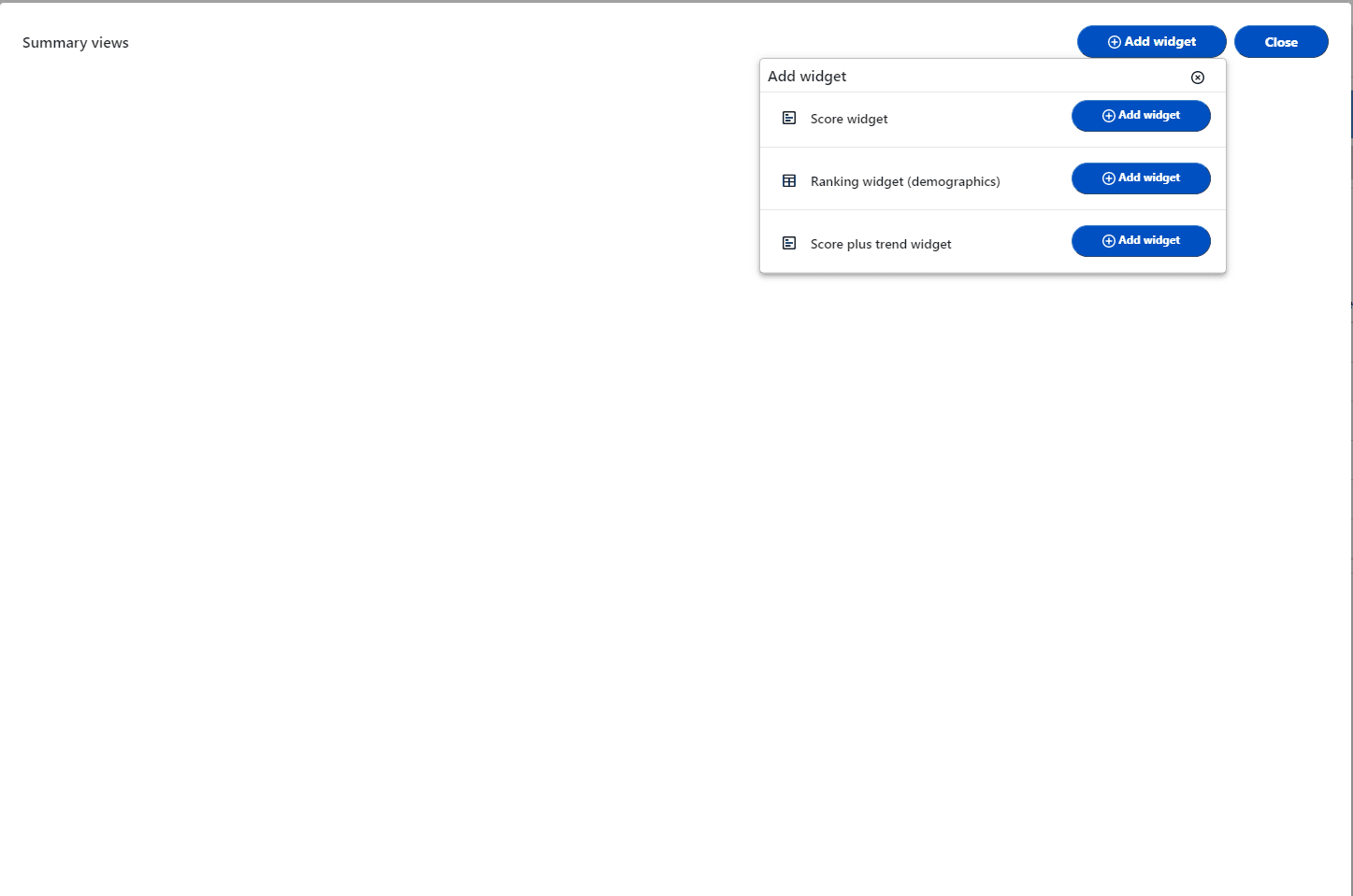 Add widgets to the canvas