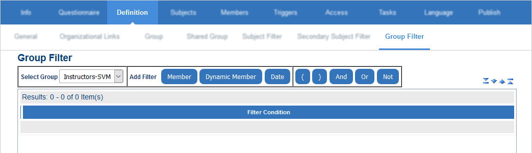 Group filter