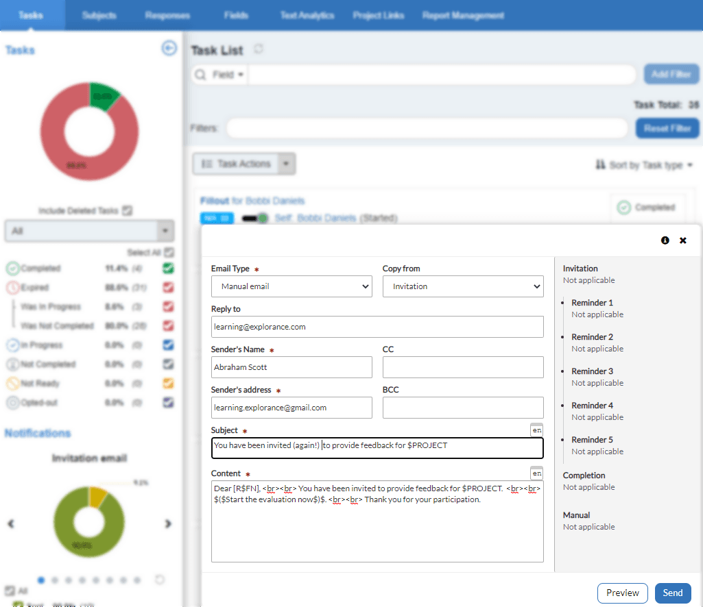 task mgmt email to task owners
