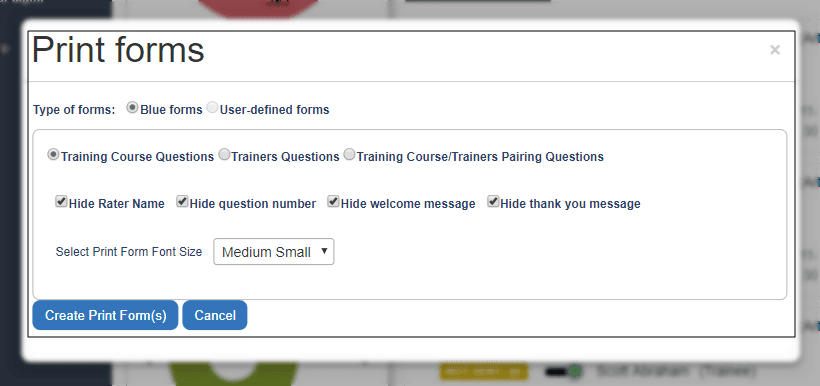 task mgmt print forms