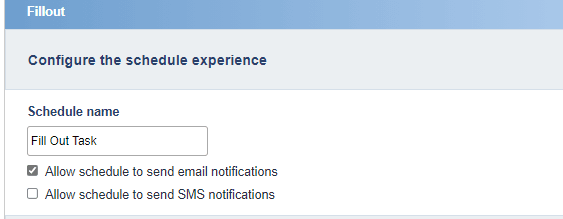 task notification email schedule option