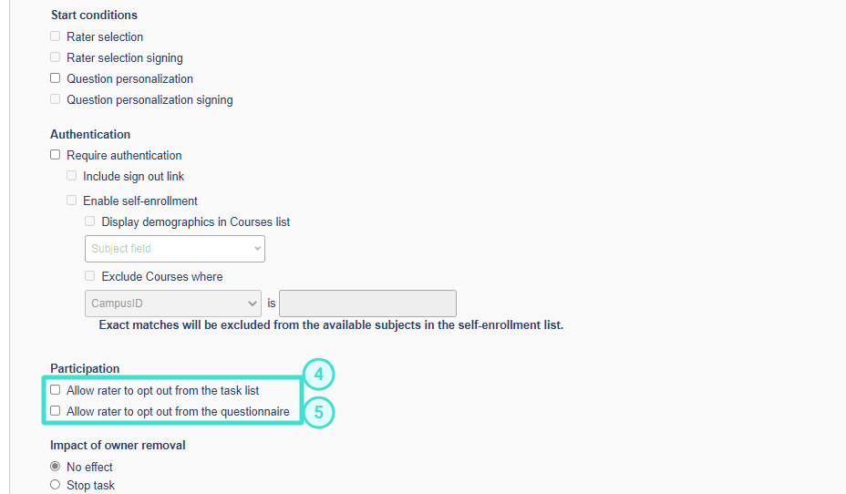 task setting opt out