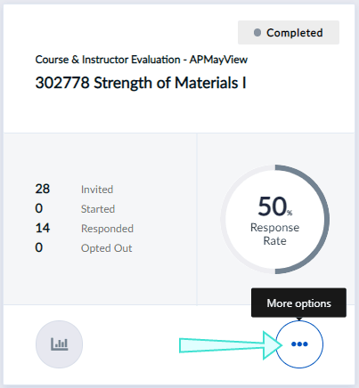 View completed evaluations